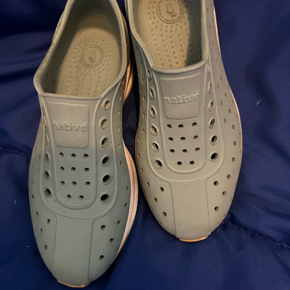 Native Kids Aqua Slip-On Loafers